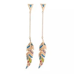 Women's Fashion Gold Plated Leaf Earrings